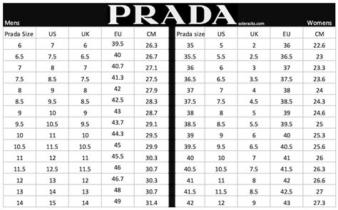 prada size chart men& 39|Prada shoe sizing chart.